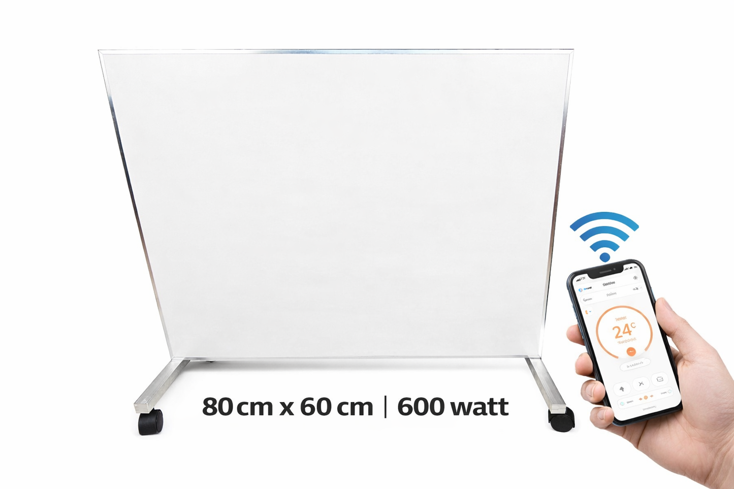 Infrarood verwarmingspaneel | 600 watt met thermostaat en wifi | carbon paneel type 2026