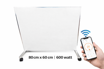 Infrarood verwarmingspaneel | 600 watt met thermostaat en wifi | carbon paneel type 2026